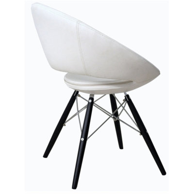 Lunar Side Chair Upholstery Type - Color: White