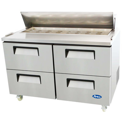 Refrigerated Four-Drawer Sandwich Prep Table
