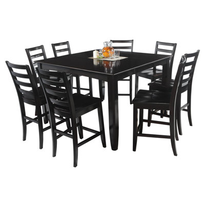 Ryley 9 Piece Counter Height Dining Set Finish: Cappuccino