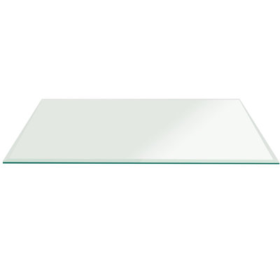 Rectangle Glass Bevel Tempered Radius Corners