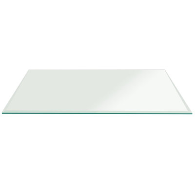 Rectangle Glass Bevel Tempered Radius Corners