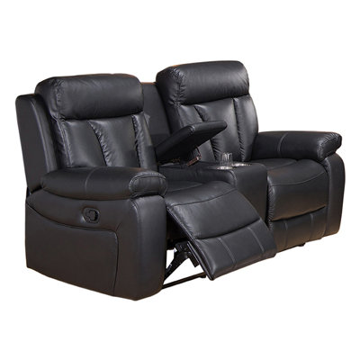 Coja Plymouth-L Plymouth Leather Reclining Loveseat