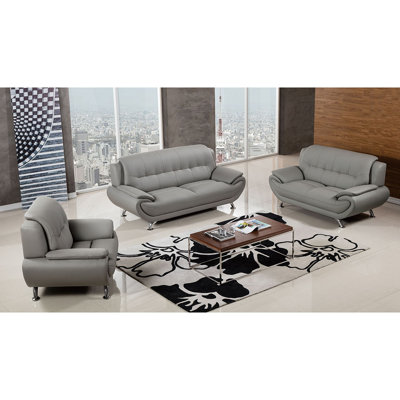 AmericanEagleInternationalTrading AE208-GR-LS 208 Modern Loveseat Upholstery