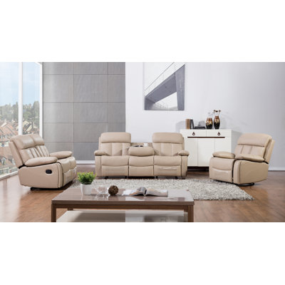 AmericanEagleInternationalTrading AE-D825-TAN Dunbar 3 Piece Living Room Set Upholstery