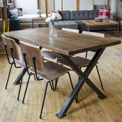Dining Table Top Finish: Natural, Size: 30 inch H x 36 inch W x 72 inch L