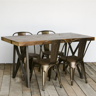 Monarch Dining Table Top Finish: Clear, Size: 30 inch H x 36 inch W x 72 inch L