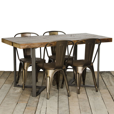 Dining Table Top Finish: Clear, Size: 30 inch H x 42 inch W x 108 inch L