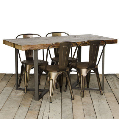 Dining Table Top Finish: Walnut, Size: 30 inch H x 42 inch W x 108 inch L