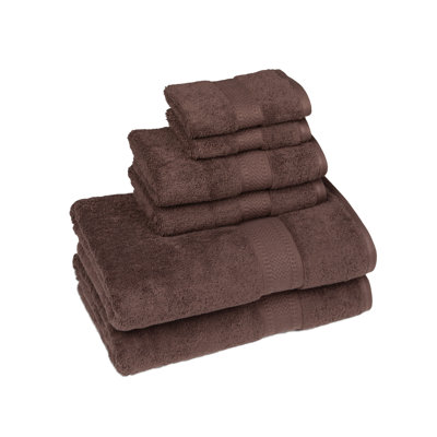 Organic 6 Piece Towel Set Color: Coffee Organic 6 Piece Towel Set Color: Coffee