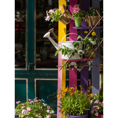 "Watering Cans and Flowers" Photographic Print "Watering Cans and Flowers" Photographic Print