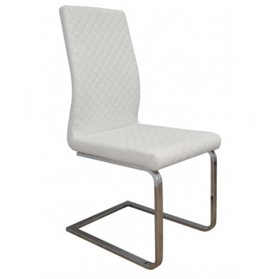 Milano Side Chair Upholstery: White