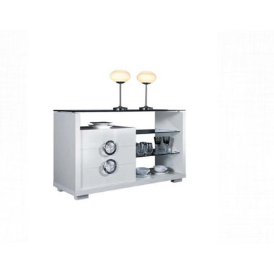 Carmen Buffet Table Finish: White