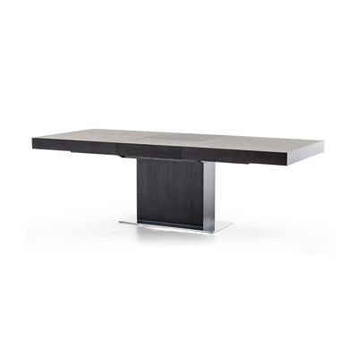 Fredrick Extendable Dining Table Base Finish: Black Oak