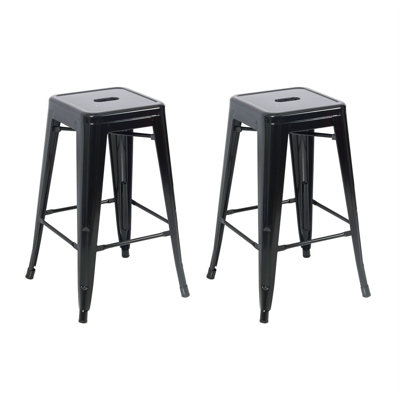26 inch Bar Stool Finish: Black