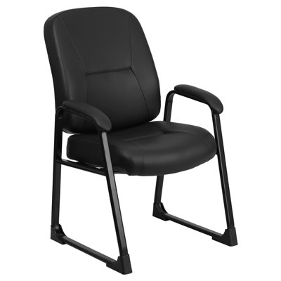 Buster Big and Tall Leather Reception Chair Buster Big and Tall Leather Reception Chair