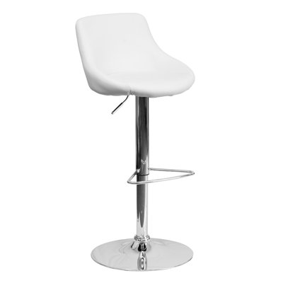 32 inch Swivel Bar Stool Upholstery: White