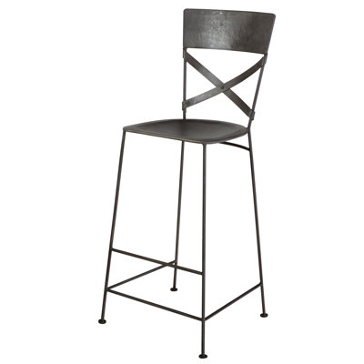 Oreana 30 inch Bar Stool Finish: Zinc