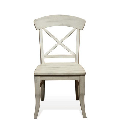 Kerry X-Back Side Chair (Set of 2) Finish: Farmhouse White
