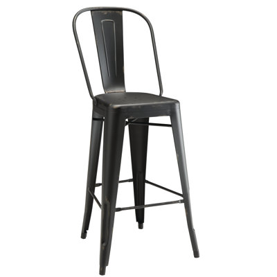 Villette Bar Stool Finish: Black