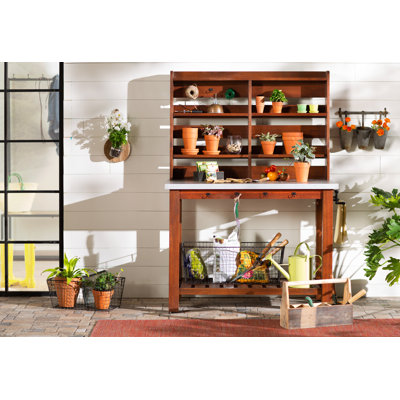 Yvette Kitchen Island and Hutch