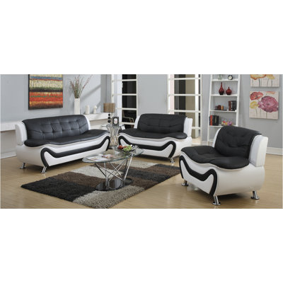 Orren Ellis OREL1893 Machelle 3 Piece Sofa Set