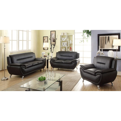 Latitude Run LRUN1342 Bergenfield 3 Piece Sofa Set