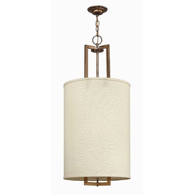 Hampton 3 Light Pendant Finish: Brushed Bronze