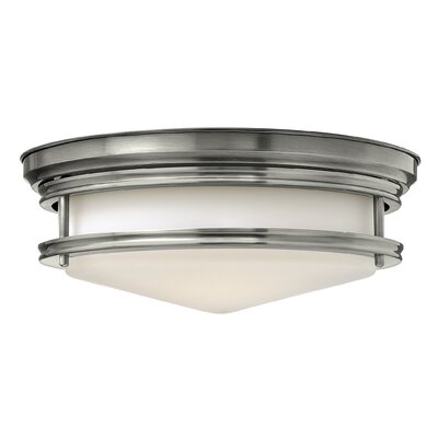 Hadley 3 Light Flush Mount Foyer Finish: Antique Nickel