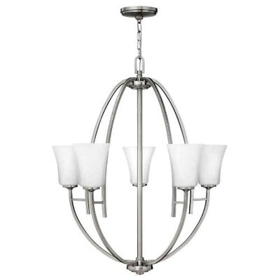 Valley 5 Light Chandelier Finish: Brushed Nickel