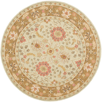 Chelsea Floral Rug Rug Size: Round 5'6 image