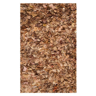 Natural Shag Rug Rug Size: 6' x 9' image