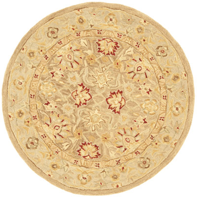 Anatolia Tan/Ivory Rug Rug Size: Round 4' image