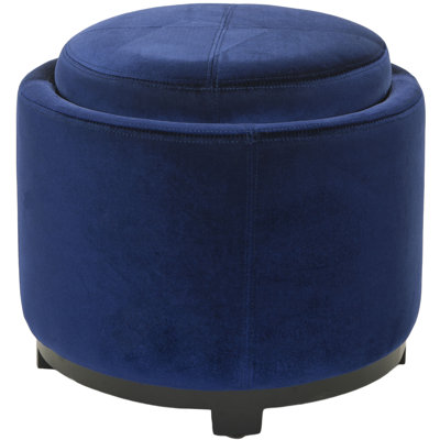 Lila Ottoman Color: Royal Blue image