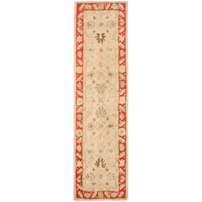 Anatolia Taupe / Red Outdoor Rug Rug Size: 2'3 X 8' image