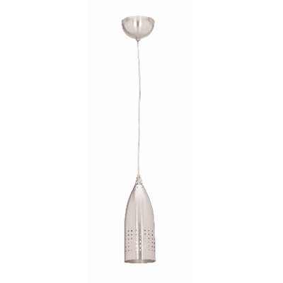 Tomahawk 1 Light Pendant Finish: Brushed Steel, Bulb Type: E26 Medium