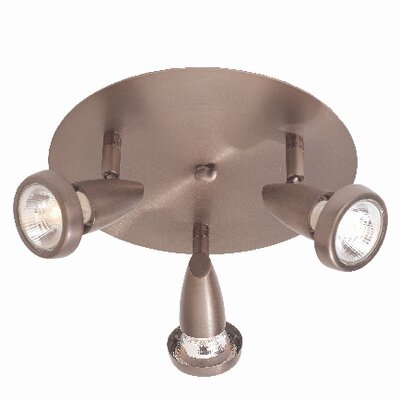 Mirage 3 Light G Cluster Spot Light Finish: Brushed Steel