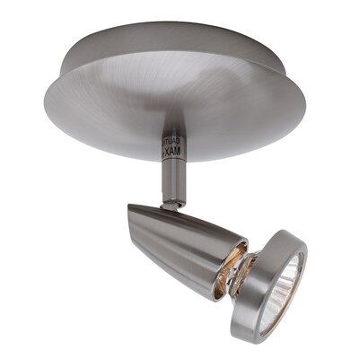 Mirage 1 Light Swivel Spot Light Finish: Brushed Steel