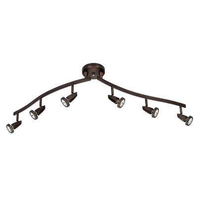 Mirage 6 Light Semi Flush Mount Finish: Bronze