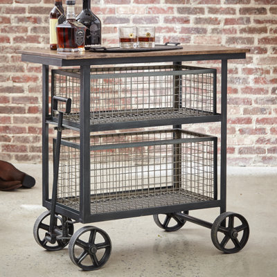 Rita's Kitchen Island with Wood Top