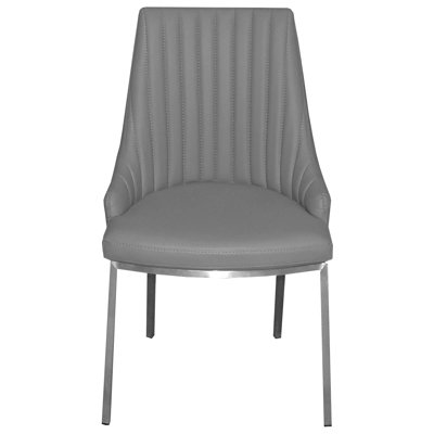 Monroe Side Chair Upholstery: Light Gray