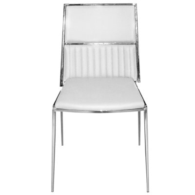 Stanley Side Chair Upholstery: White