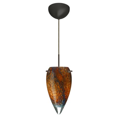 Juli 1 Light Pendant Finish: Bronze, Glass Shade: Ceylon