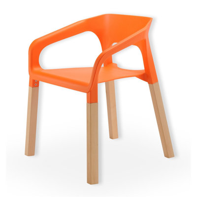 Symphony Arm Chair Finish: Orange