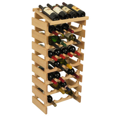 Dakota 32 Bottle Floor Wine Rack Finish: Unfinished