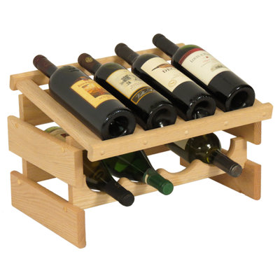 Dakota 8 Bottle Tabletop Wine Rack Finish: Unfinished