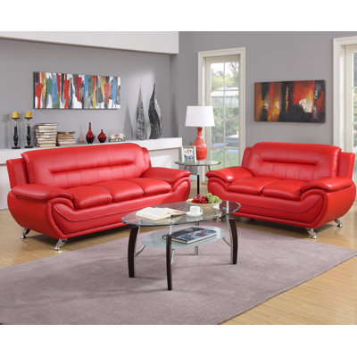 Zipcode Design ZPCD3428 Hawking Sofa and Loveseat Set Upholstery
