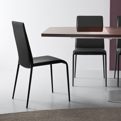 Parade Upholstered Side Chair Finish: Black