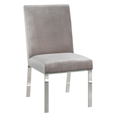 Orion Modern Premium Side Chair Upholstery: Leather - White