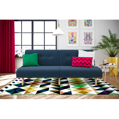Novogratz 2182629N Palm Springs Split Convertible Sofa Upholstery