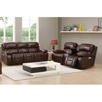 HYDELINEBYAMAX WestminsterII-SL Westminster II Leather Sofa and Loveseat Set